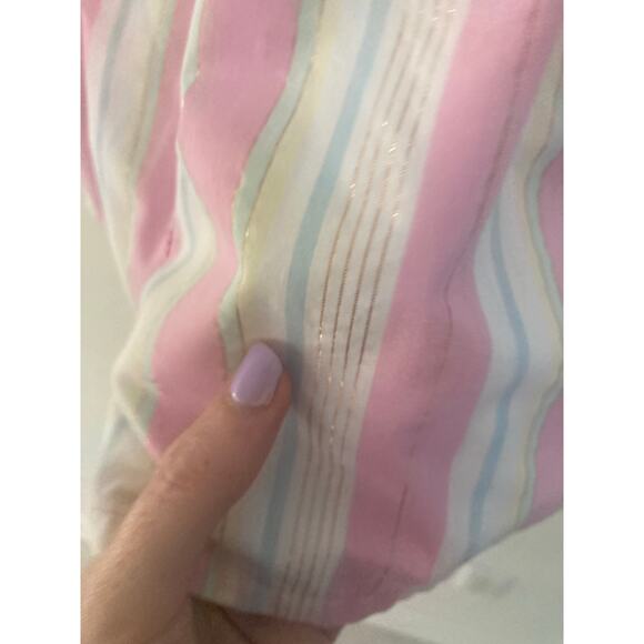 Penelope Mack Pink Beach Stripe Girls' Sun Dress Ruffle Age 6 - Picture 11 of 11